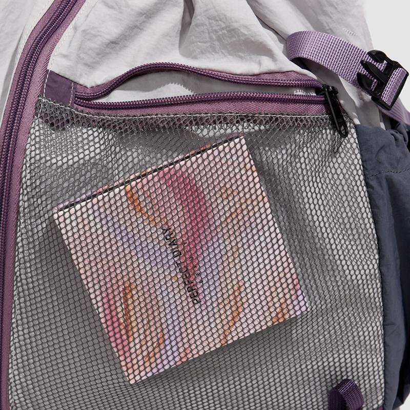 Outdoor Waterproof Backpack Color Block Women's Large Capacity Travel Backpack