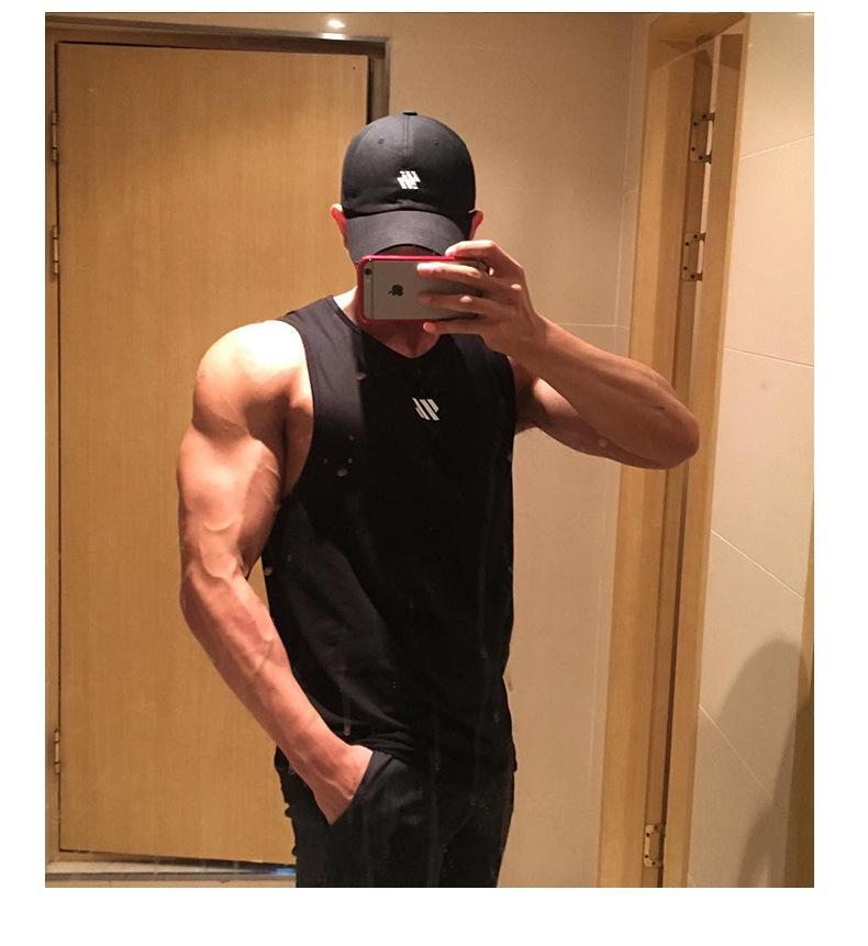 Men's Quick-Dry Sleeveless Vest & Loose Fit Sports T-Shirt - Trendy Plus Size Basketball Training Apparel