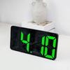 Clear Display LED Wall Clock with Digits, Countdown Calendar and Thermometer Adjustable Brightness for Comfort