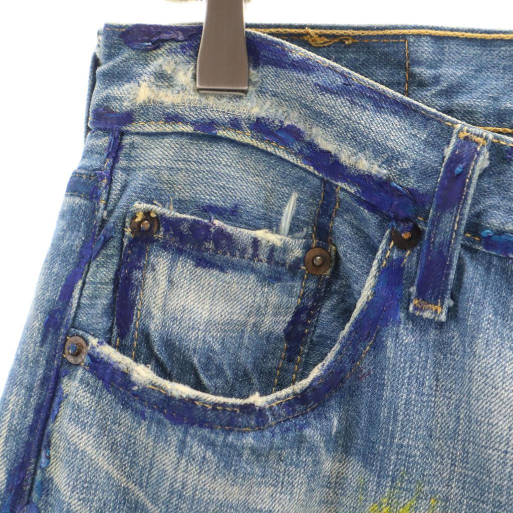 Levi's 501 Straight Denim Pants W30 Jeans Button Fly Men's Used