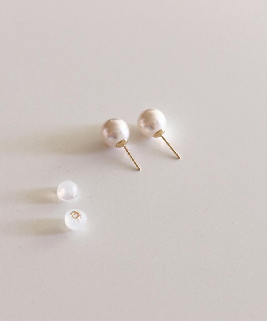 Code.H (14K Gold) Sw Pearl Earrings_8Mm