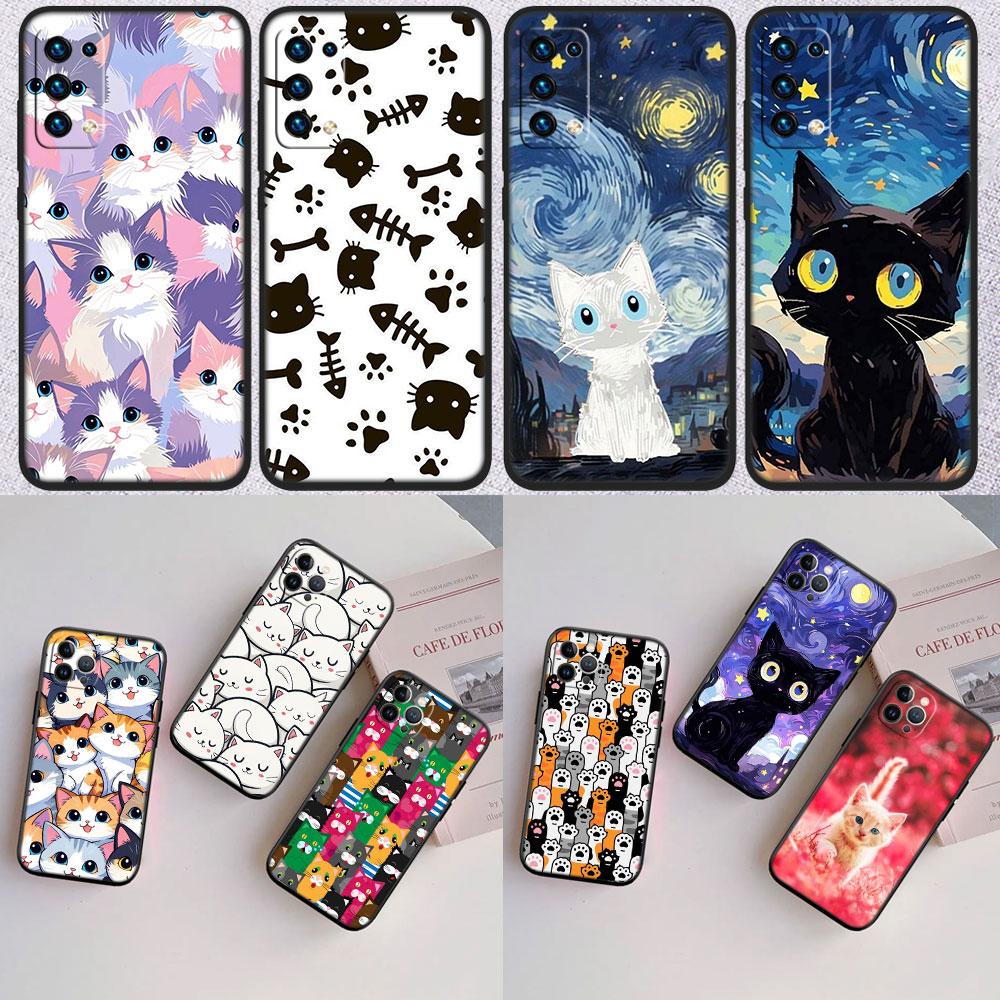 Cat Kitten Cute New High-End Shell Phone Case for Redmi Note 10 11 12 Pro Max 10S 10C 10T 11A 11S 12S 12C