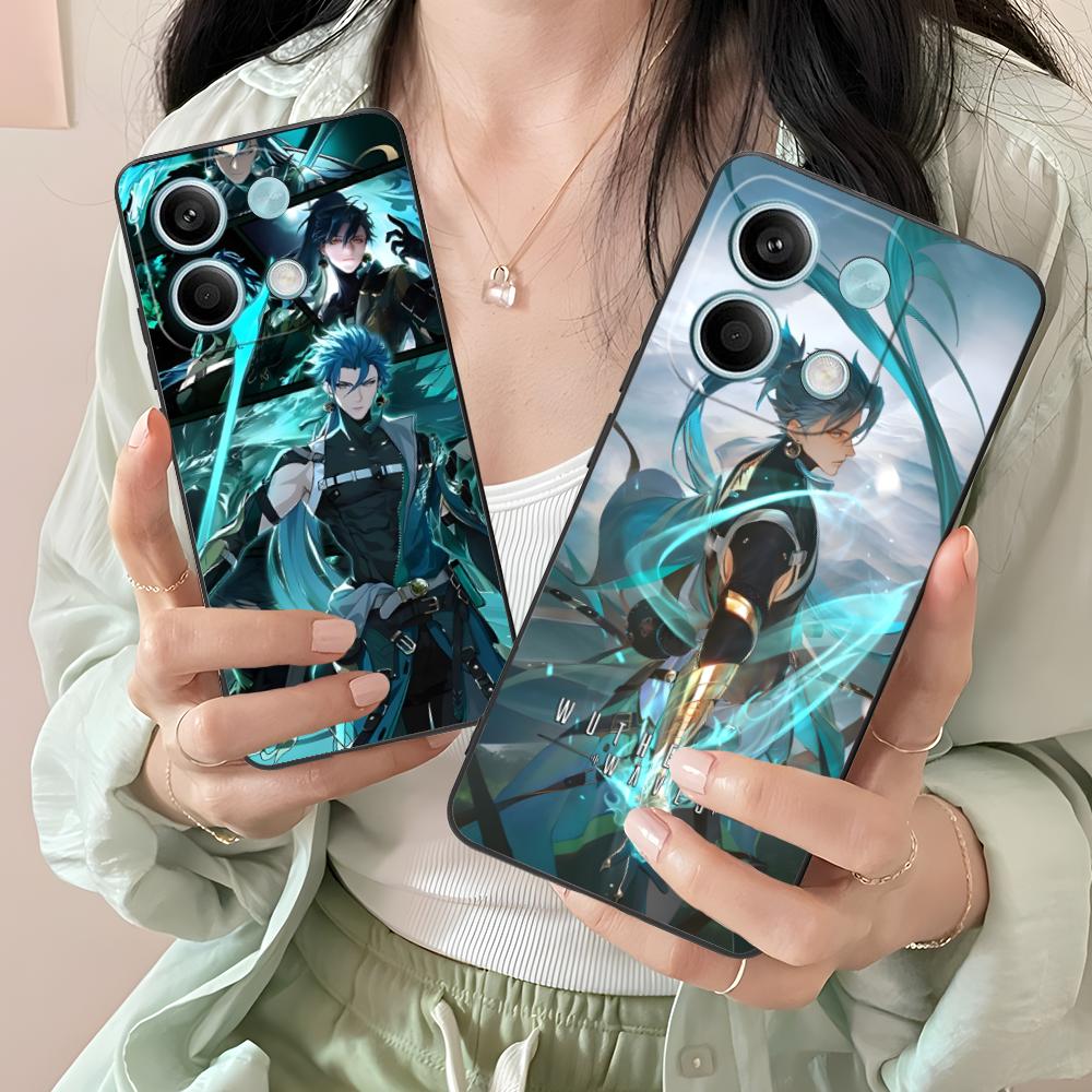 Wuthering Waves Jiyan Phone Case for Xiaomi Redmi Note 14 13 12 11 S Pro Plus 4G 5G Colour Printing Cover Pretty Cover Luxury