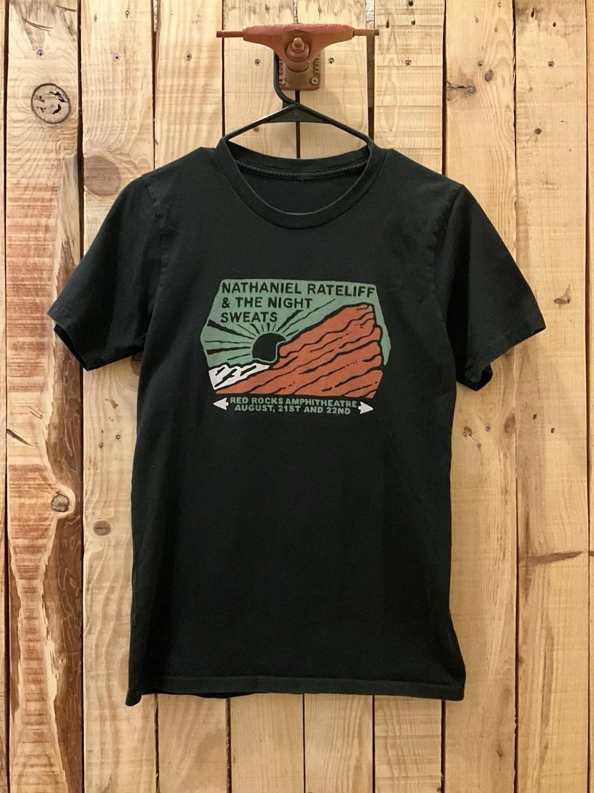 Nathaniel Rateliff & The Night Sweats Red Rocks Black Shirt BL1529 XXL
