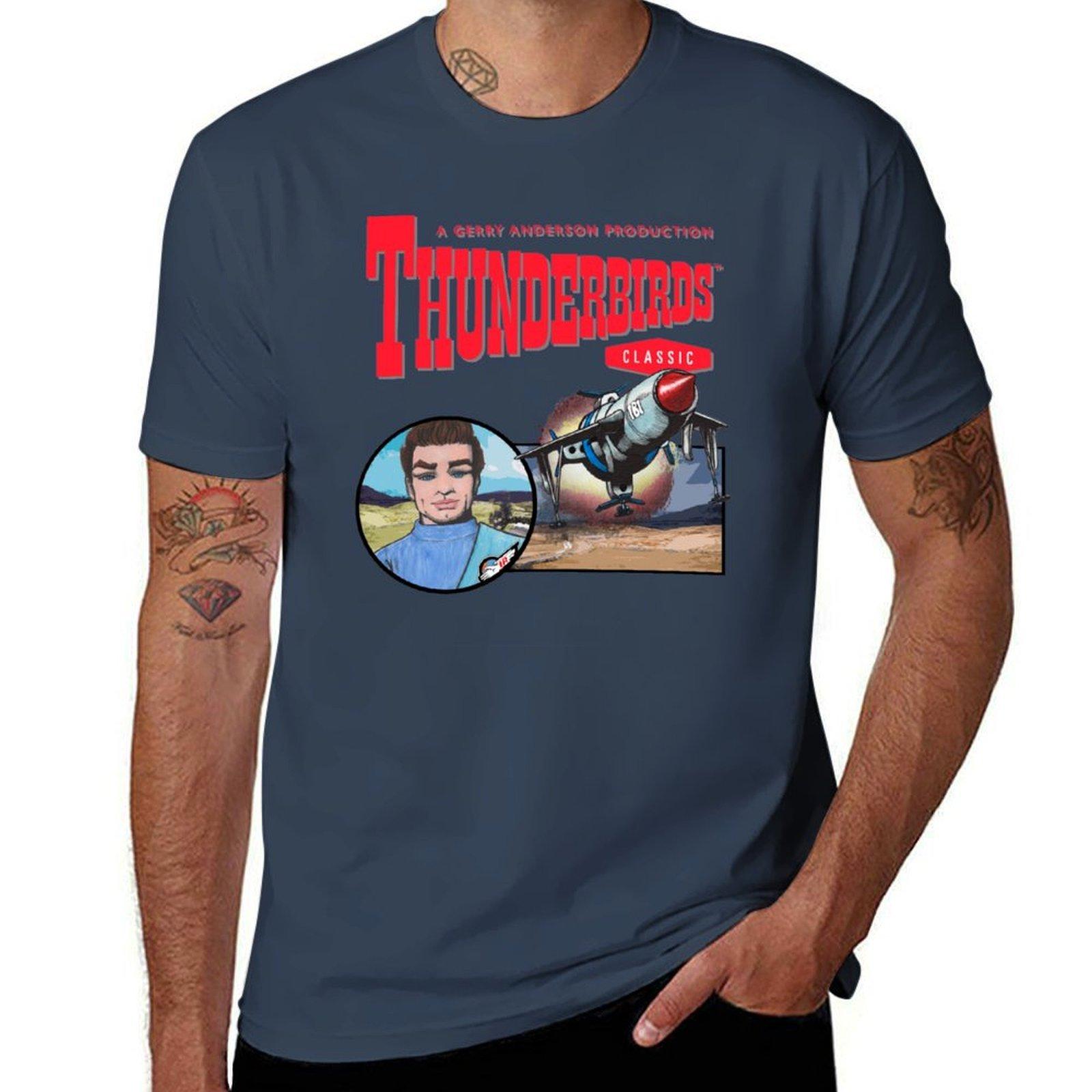 My first piece of Gerry Anderson Thunderbirds fan art TShirt Summer Casual Loose TShirt S