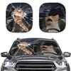 Christmas Eve Fright Element, Car Shade Front Windshield Shade Two-Piece
