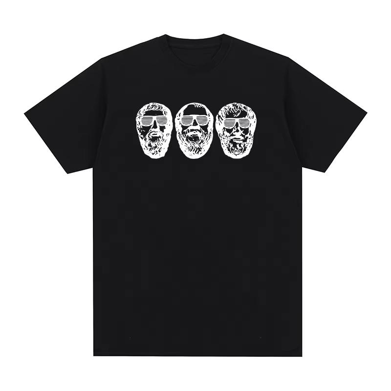 Philosophy Socrates Plato Aristotle T-shirt Cotton Men T Shirt New TEE TSHIRT Womens Tops Loose Cozy and Versatile 4XL