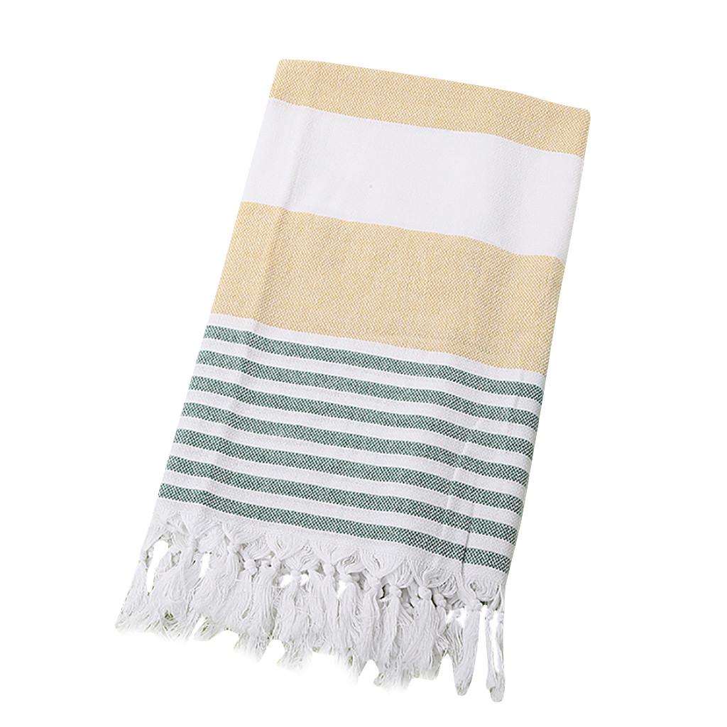 Turkish Cotton Bath Beach Spa Yoga FringedTowel