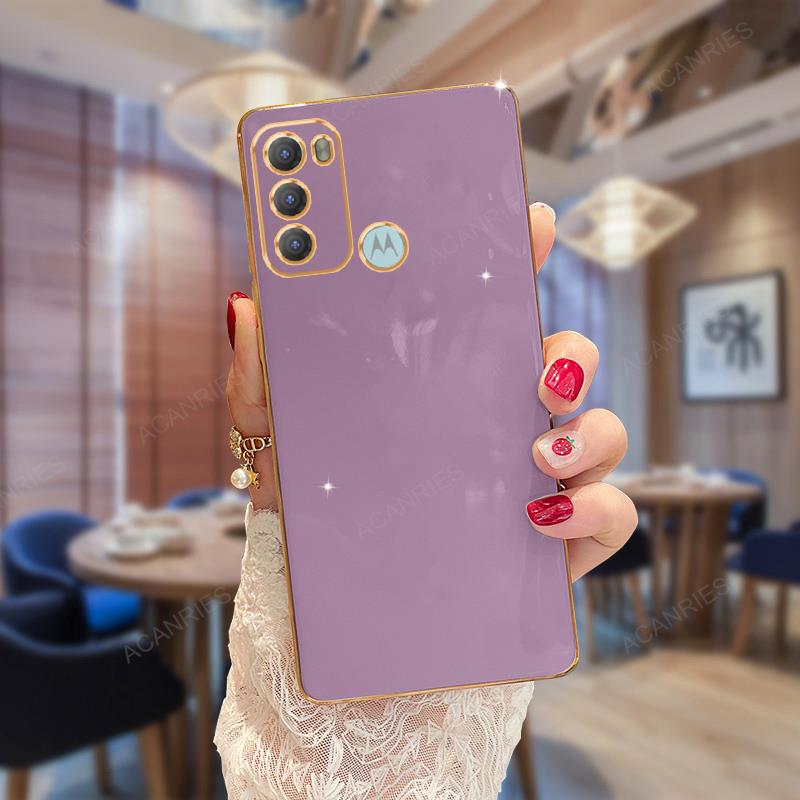 Plating Ring Holder Case For Motorola Moto G60 G30 G20 G10 G50 5G G22 G32 G52 G13 G23 G53 G73 Stand Silicone Cover