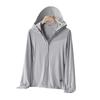 "Unisex UV Protection Detachable Brim Ice Silk Jacket"