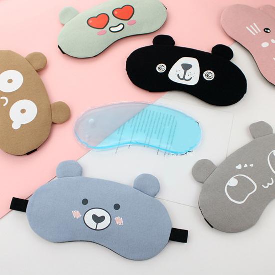 

Милый чехол для глаз, милый, очаровательный, модный, износостойкий, снимающий усталость, хлопковый, льняной, милый узор, чехол для сна для студента