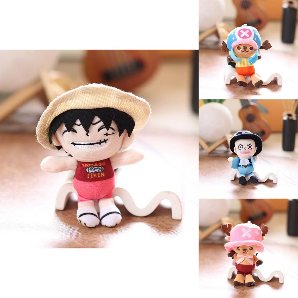 One Piece Luffy Chopper Plush Keychain Soft Pp Cotton Doll Collectible Anime Decor Gift For Fans