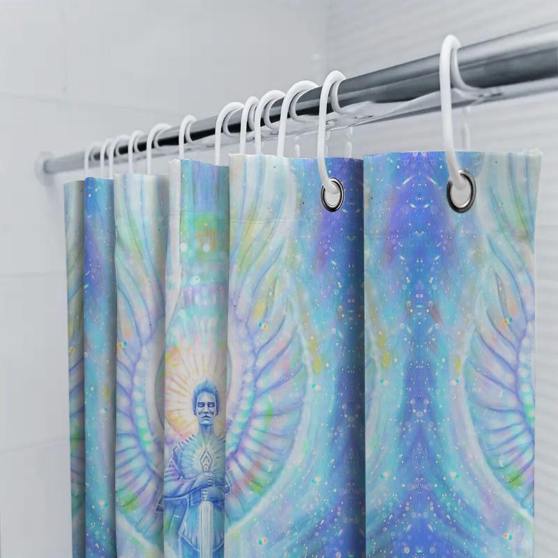 Galaxy Space God Shower Curtain Celestial Starry Night Decor Bathroom Curtain Modern Art Print Home Decor