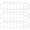 Clear Round Acrylic Christmas Ornaments Acrylic Circle Discs for DIY Gift Tag