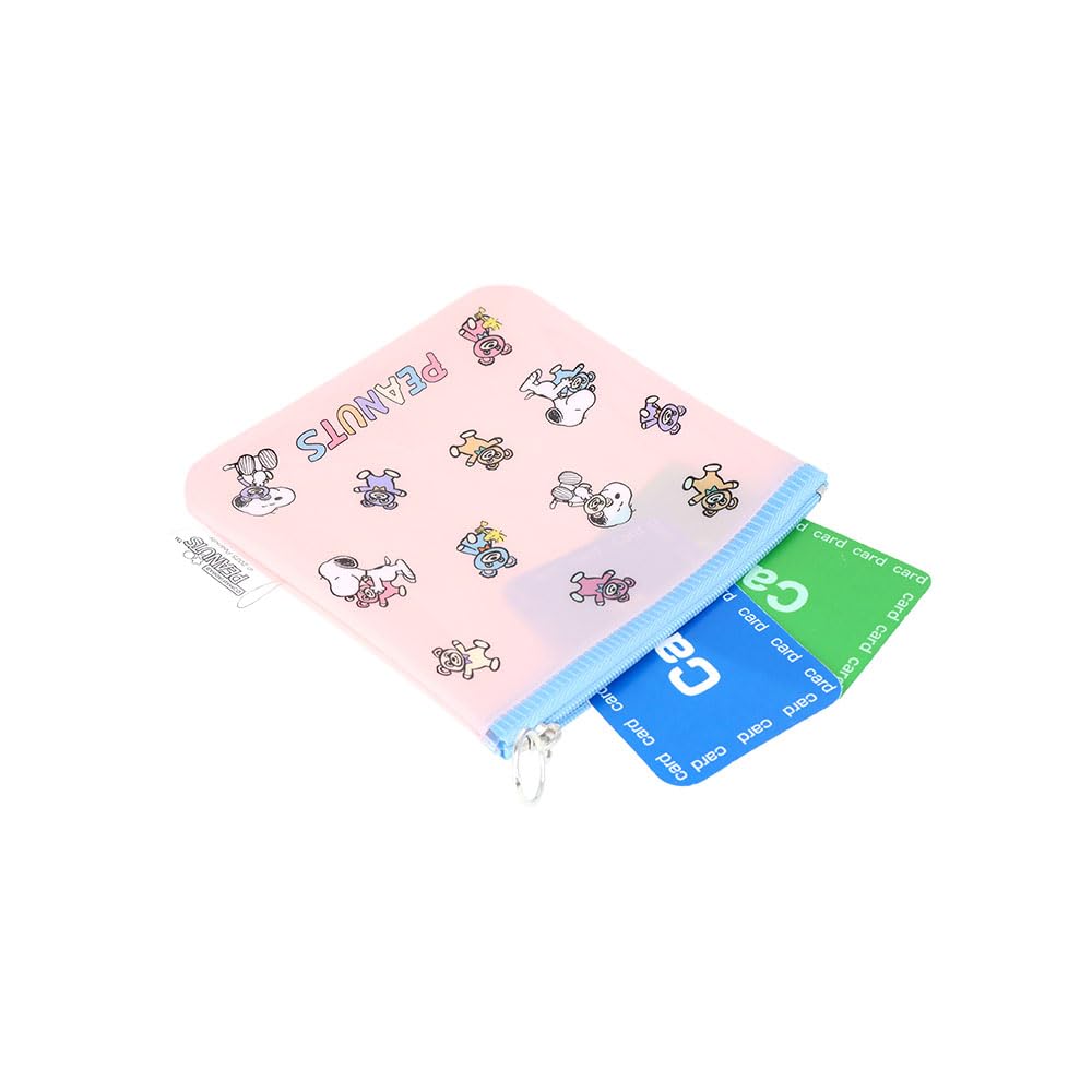 Stationery Snoopy Goods Clear Flat S2337436 Sun-Star Pouch, Material, Square, Pastel,