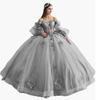 One-word shoulder evening dress flower tutu skirt bubble sleeve 1011 new dress birthday party skirt