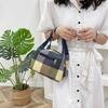 Women Fashion Zipper Oxford Cloth Bag Waterproof Casual Lunch Box Lightweight Vegetable Shopping Bag