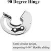 Hidden 90 Degree Hinge 90 Degree Limit Hinge Adjustable Hinge for Indoor Doors, Industrial Electrical Boxes, Cabinets and Automation Equipment(Left