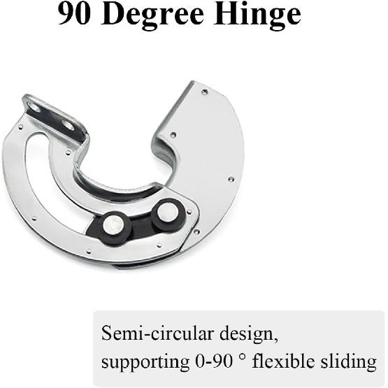 Hidden 90 Degree Hinge 90 Degree Limit Hinge Adjustable Hinge for Indoor Doors, Industrial Electrical Boxes, Cabinets and Automation Equipment(Left