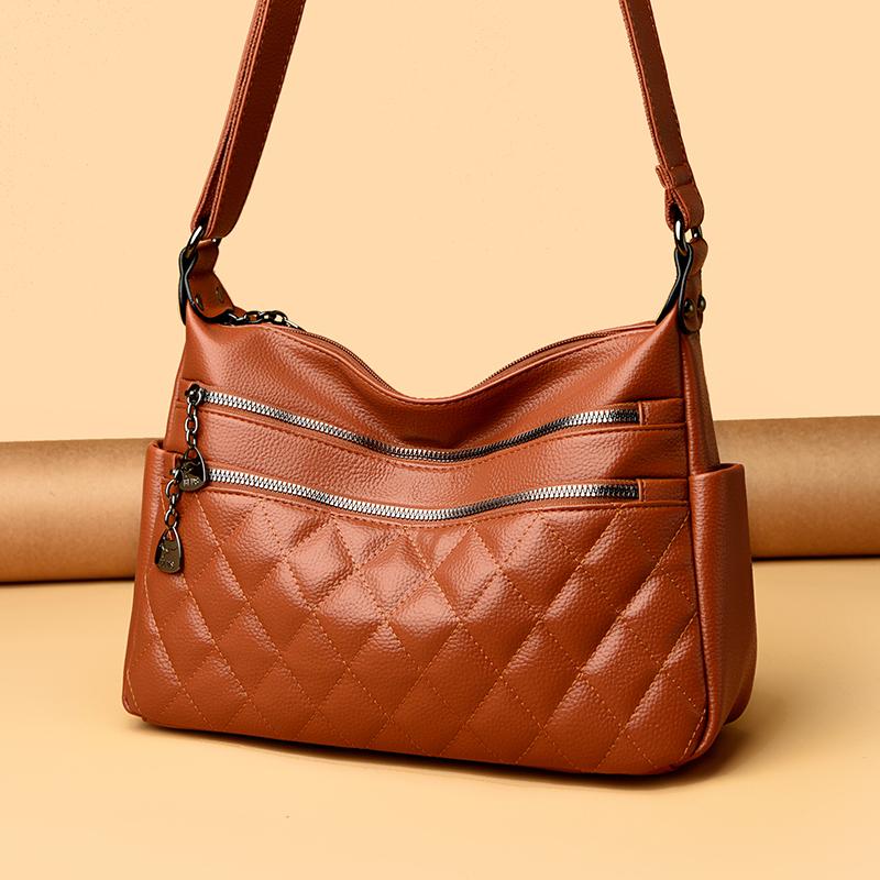 New Fashionable Women's Shoulder Bag with Diamond Pattern Quilted Crossbody Bag Suitable for Daily Use, Shopping, Commuting, Etc