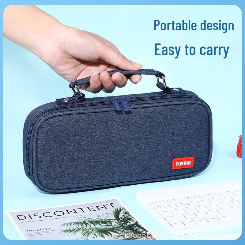 

Macaron Portable Pencil & Makeup Case - School & Office Supplies чёрный