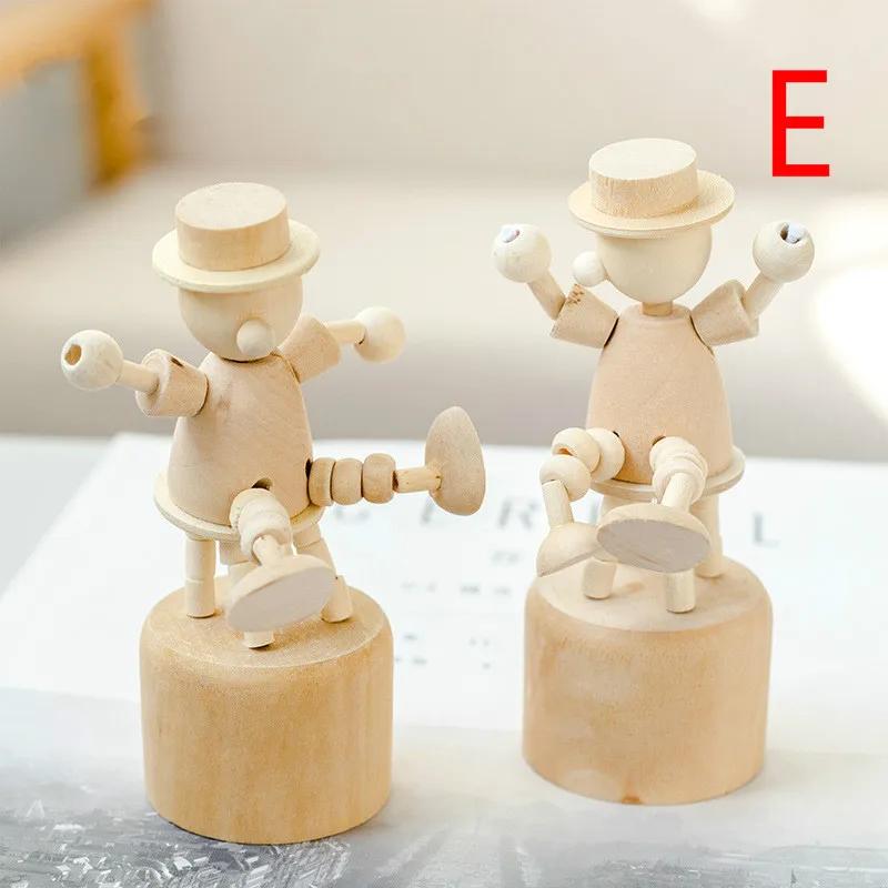 

Персонализированные деревянные украшения в виде животных для детской комнаты, настольные забавные маленькие украшения E