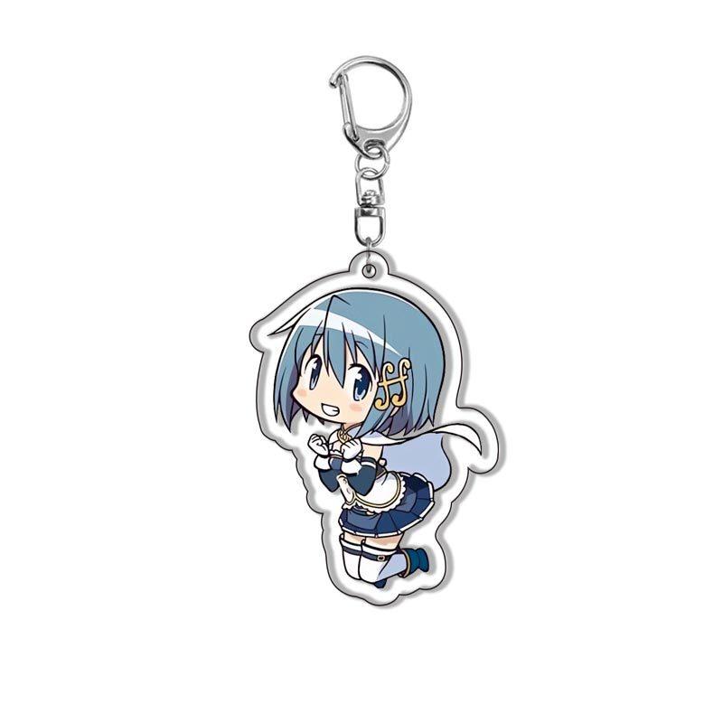 Anime Acrylic Keychain Puella Magi Madoka Magica Character Pendant Keyring for Bag Cosplay Gifts