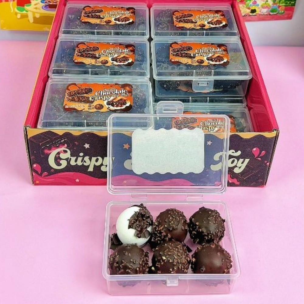 Handmade Crispy Chocolate Squishy Toy Portable Crispy Chocolate Pinching Toy Gifts for Kids