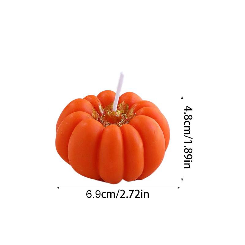 Halloween Pumpkin Shape Festive Atmosphere Aromatherapy Pastoral Style Smokeless Candles Gift Multicolor