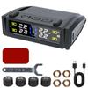 Digital LCD Display Tire Pressure Monitoring System Temperature Warning USB / Solar Power Car TPMS 0-6Bar Waterproof