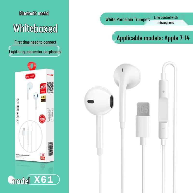 Apple Kabelgebundene Kopfhörerkabel für iPhone 14/15/16/17 mit In-Ear Gaming-Steuerung