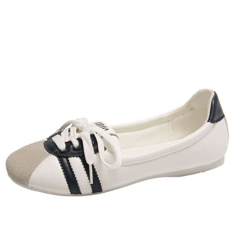 

French Mary Jane women s shoes 2025 spring and autumn new flat bottom shallow mouth fairy shoes round head retro ballet low heel versatile 40 синий