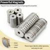 Super Strong Neodymium Magnet N35 NdfeB Permanent Magnetic imanes Round With Holes Powerful Magnets Refrigerator Magnet
