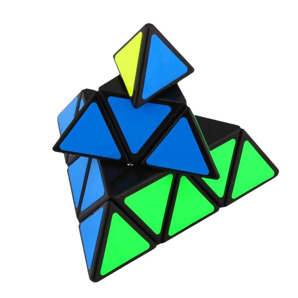 FAVNIC Trojboká kostka Magická věž Magická kostka Roztomilá Magická 3x3x3 Soutěž 3D puzzle Vzdělávací hračka Klasická (Edice MagicTower)