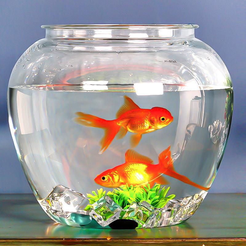 Imitation Glass Acrylic Decorative Tank Goldfish Tank Fall Climb Pet Tank Transparent Plastic Fish Tank Living Room