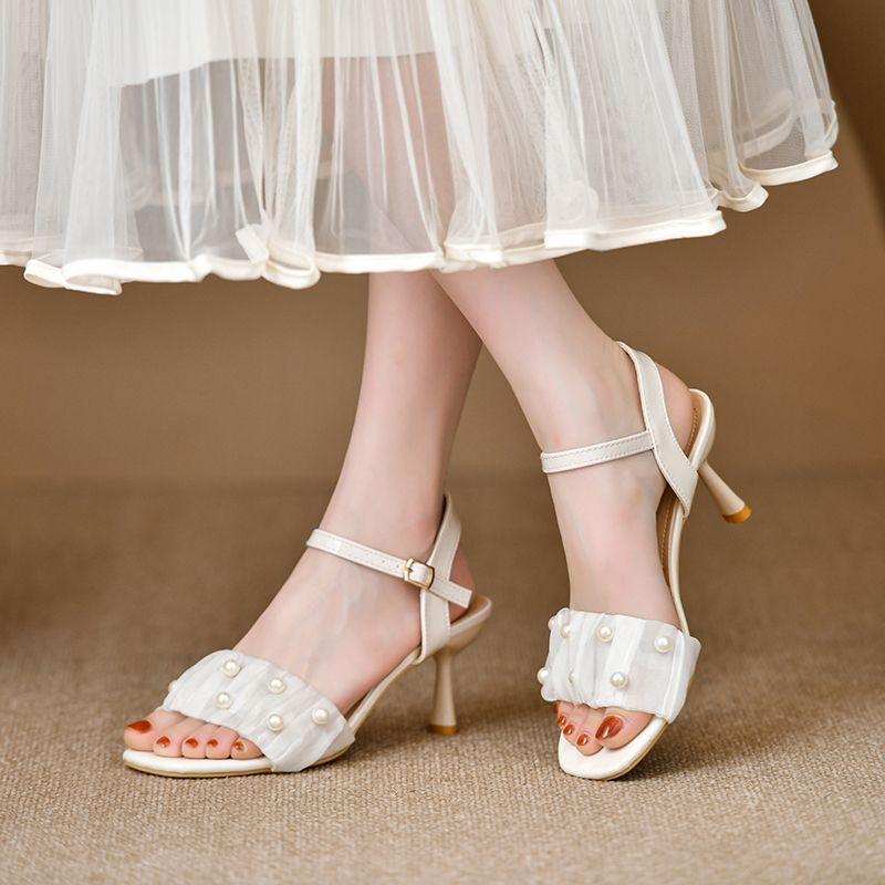 Beautiful High-heeled Sandals Women's Soft Soles Are Not Tired of Feet 2025 New Versatile Comfortable Gentle Women's Shoes Fashion High Heels