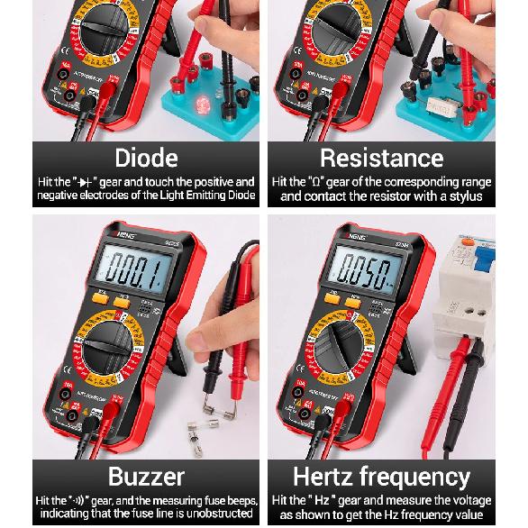 ANENG SZ305 Multimeter Professional Capacitor Tester with 1999 Count AC/DC Voltmeter Current Resistance Ohm Intelligent Testing