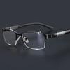 Myopia Glasses Anti-Blue Light Men'S Business Half Frame Finished Flat Mirror Holder Imitation Tr Same Frame Glasses Tide