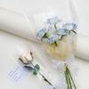 50Pcs Waterproof Bouquet Packaging Paper Transparent Floral Wrappers  Wedding Party Decoration