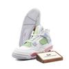 Air Jordan 4 Retro GS Weiß Mittel Weichrosa Halbes Blau Dampfgrün IB7068-100
