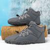Herren Winter Plüsch Wanderschuhe Damen High-Top Schneestiefel Rutschfest Warm Outdoor Sneakers für Camping Trekking