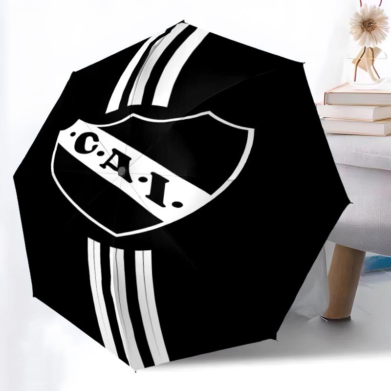 Printed Club Atlético Independiente Folding Umbrella,Outdoor,Leisure,And Travel Umbrella,Durable Umbrella Fabric,Birthday And Holiday Gift