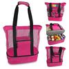 Double Layered Beach Shoulder Bag, Lightweight Multifunctional Travel Mesh Bag, Outdoor Bag with Insulation Layer