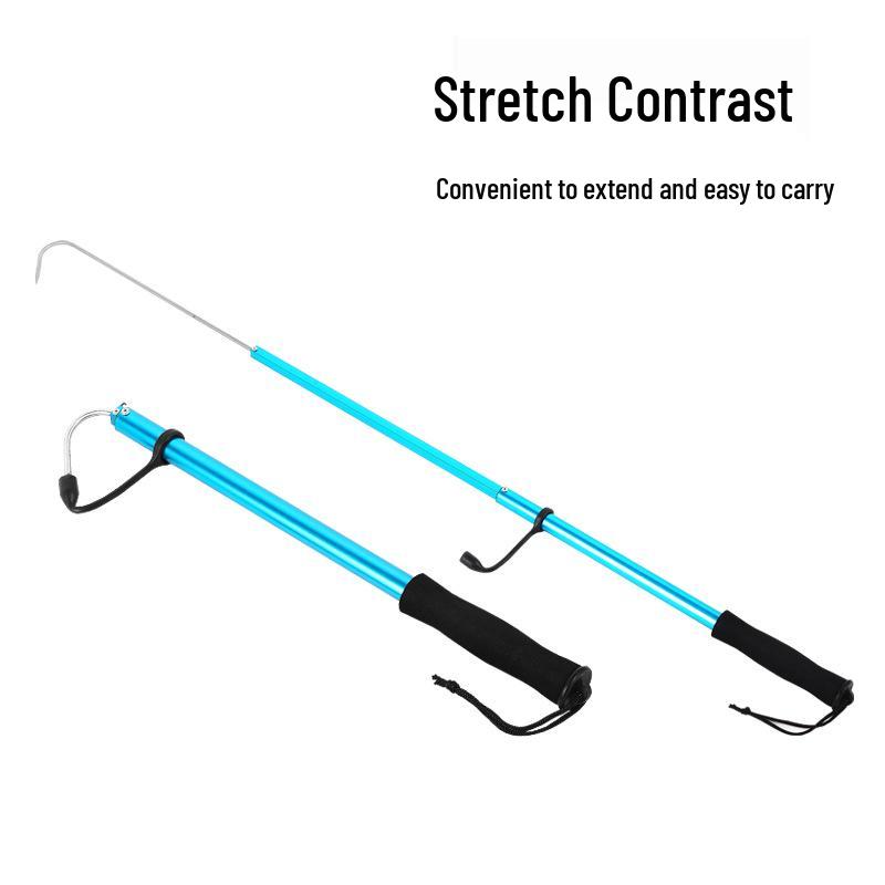 Retractable Fishing Gaffs: Rubber Handle, Aluminum Alloy Grabber, Wooden Options