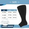Uccellino Plus Size Compression Socks, Loose Fit, Plus Size, Compression Socks, Support Socks, Stretch (Sizes 3, 3XL)