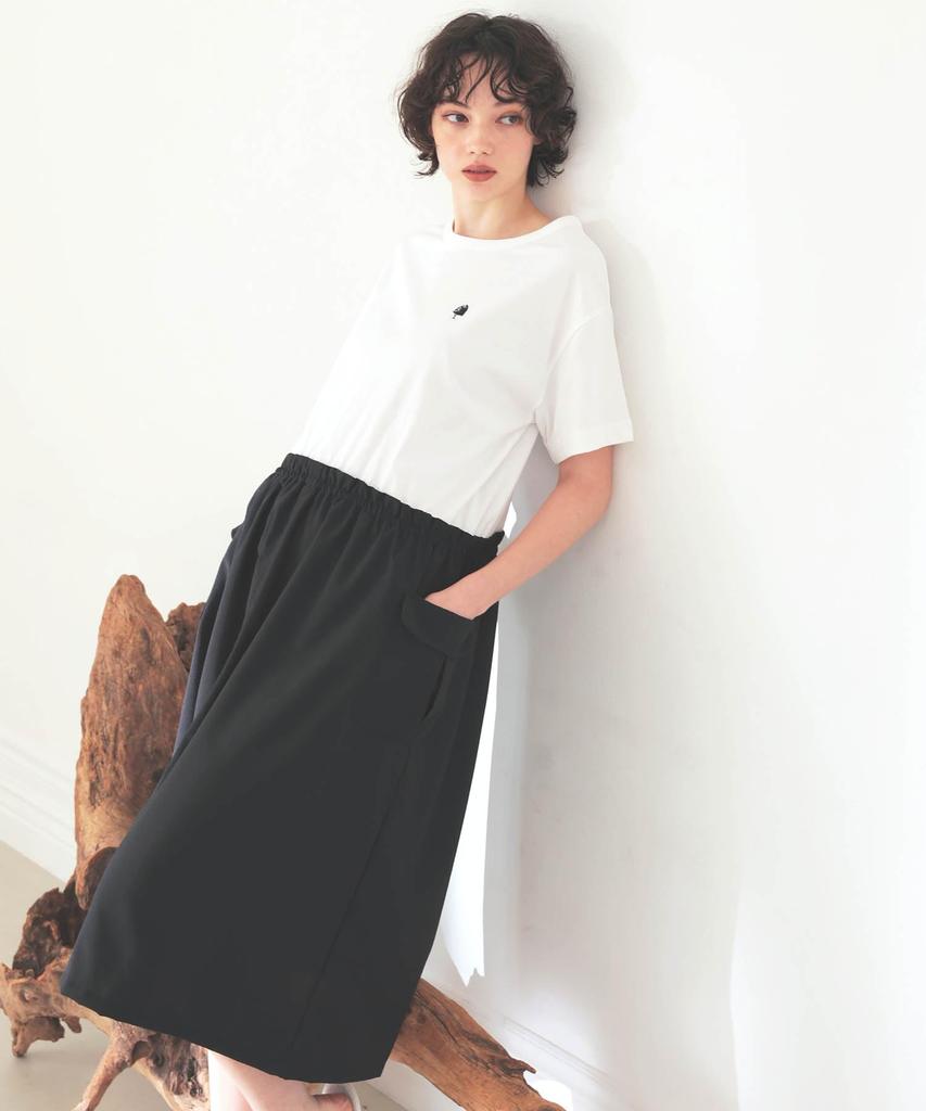 Narue Silk Jersey Docking Room Sizes Women's Dress, White, M-L