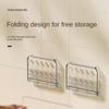Punch-free Collapsible Storage Rack Folding Plate Storage Rack Tray Paper Towel Holder  Dormitory