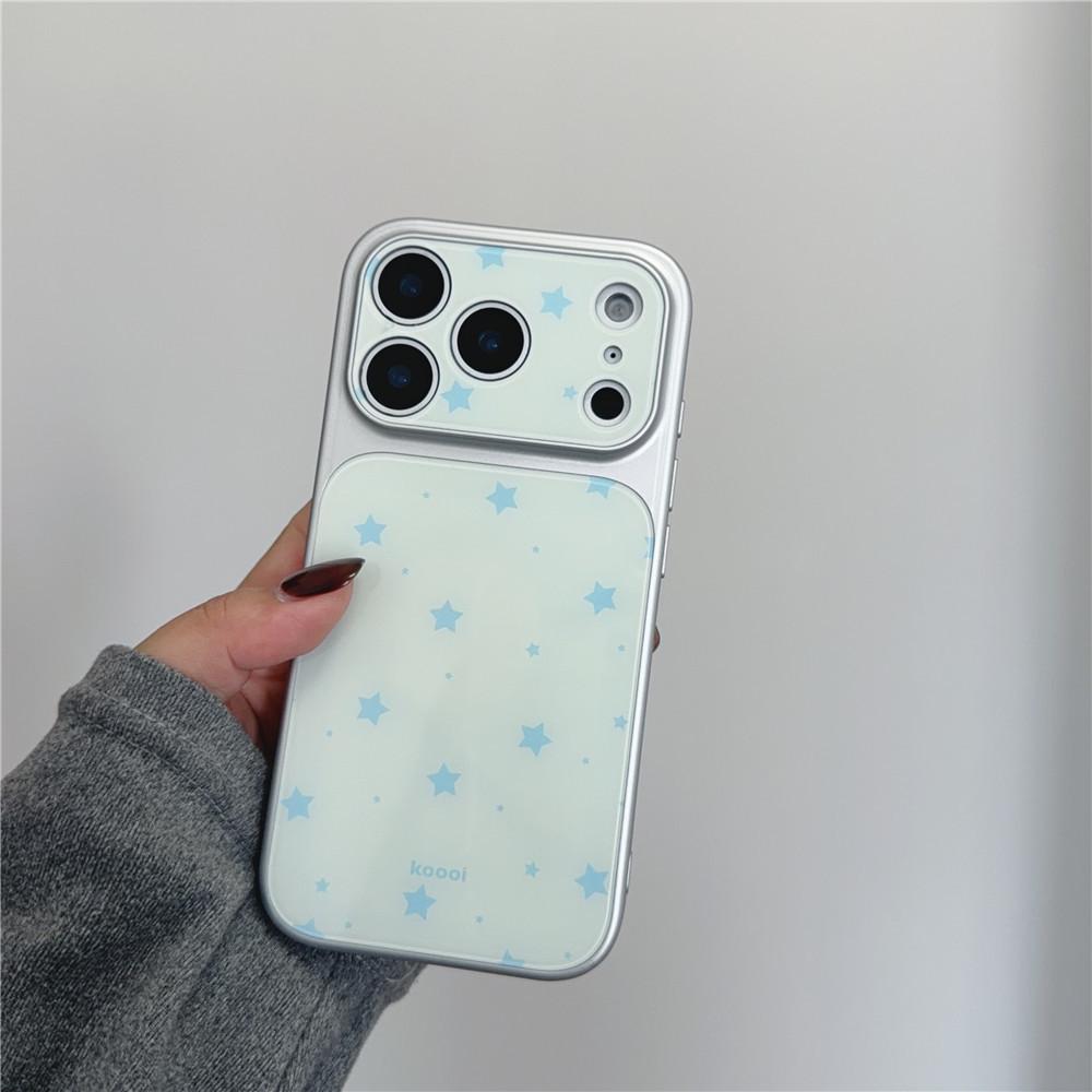 

iPhone 17 Pro Drop Protection Case with Electroplated Stars - Compatible with 15 Pro Max and 14 Models 17Pro Max
