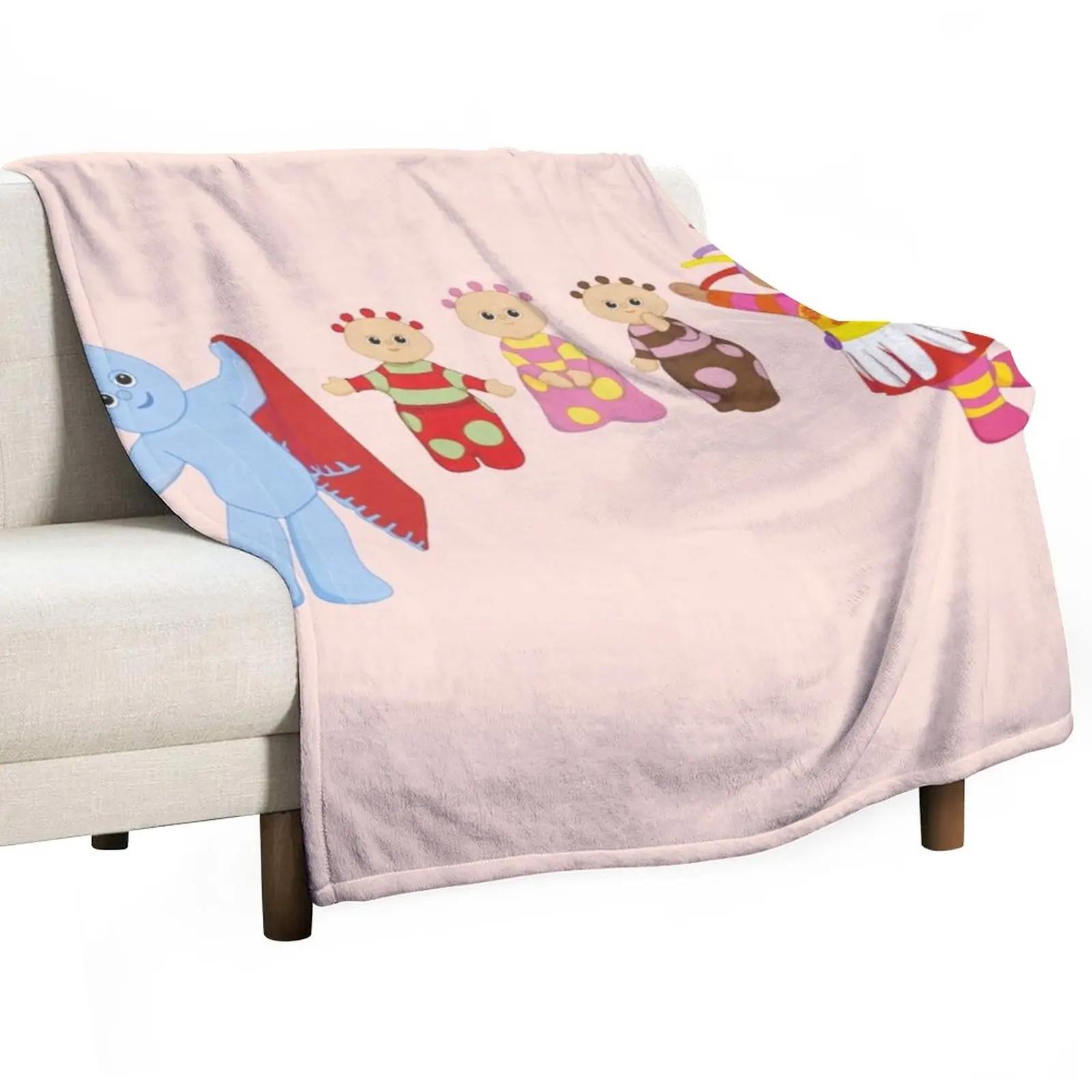 In the night garden Throw Blanket Fluffy Shaggy Blanket Loose Blanket Thermal Blankets For Travel Blankets For Baby 30x40in
