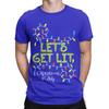 Unisexs Tshirt Funny Lets Get Lit Christmas In July Summer Lights Cotton Tees Short Sleeve T Shirts O Neck Clothes Printed